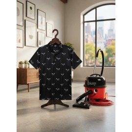 Black Henry Golf Shirt